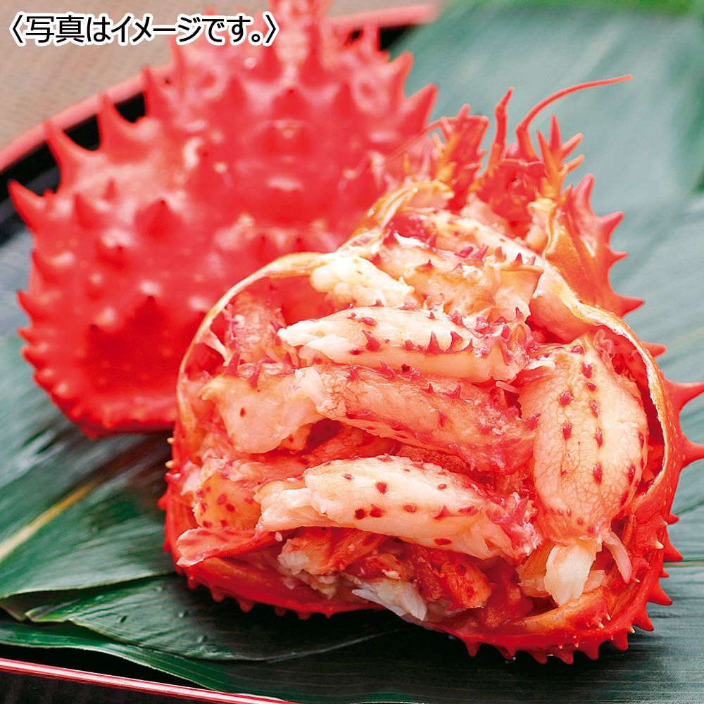 【送料無料】<キタウロコ荒木商店> ボイル花咲蟹甲羅盛り化粧箱約65g×4