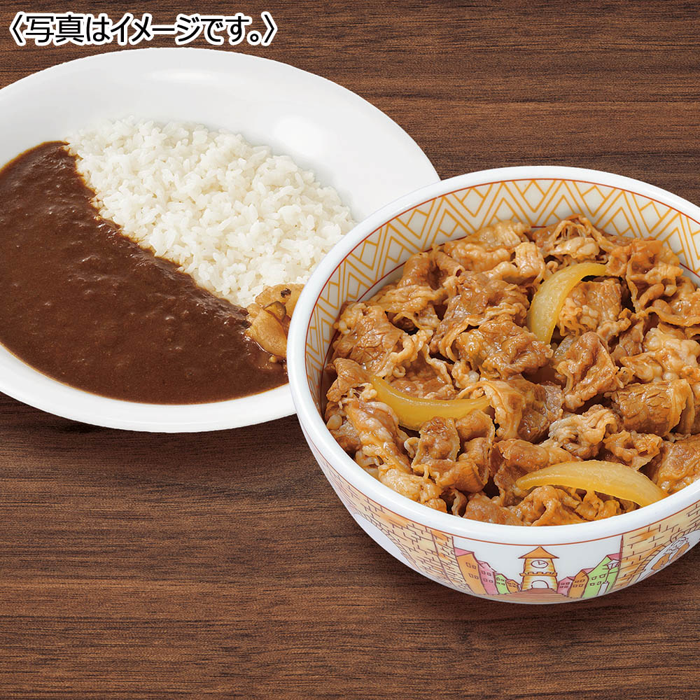 【送料込み】<すき家> 横濱カレー5食・牛丼の具5食セット