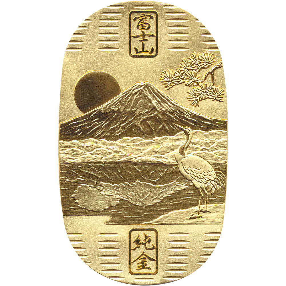 純金 鏡富士小判 100g