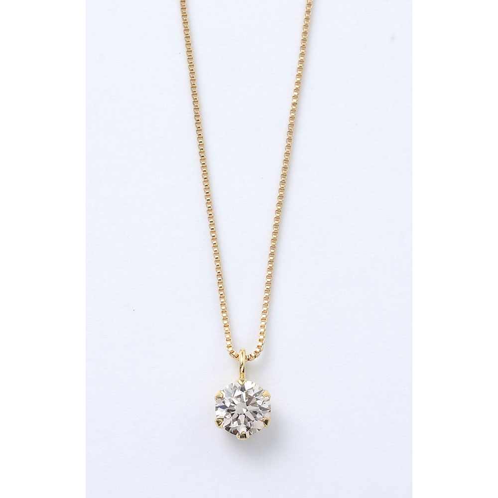 K18ダイヤネックレス0.2ct 鑑別カード付