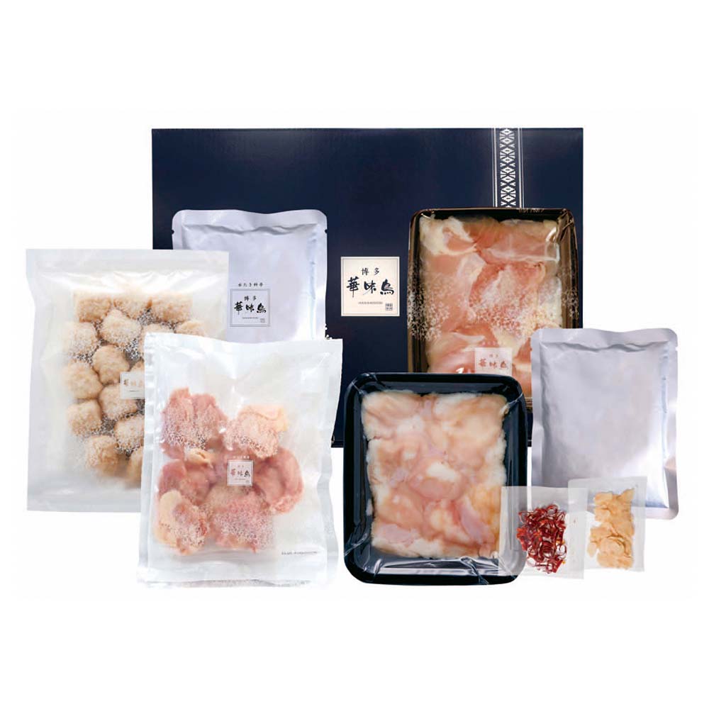 博多華味鳥 水たき・もつ鍋食べ比べセット