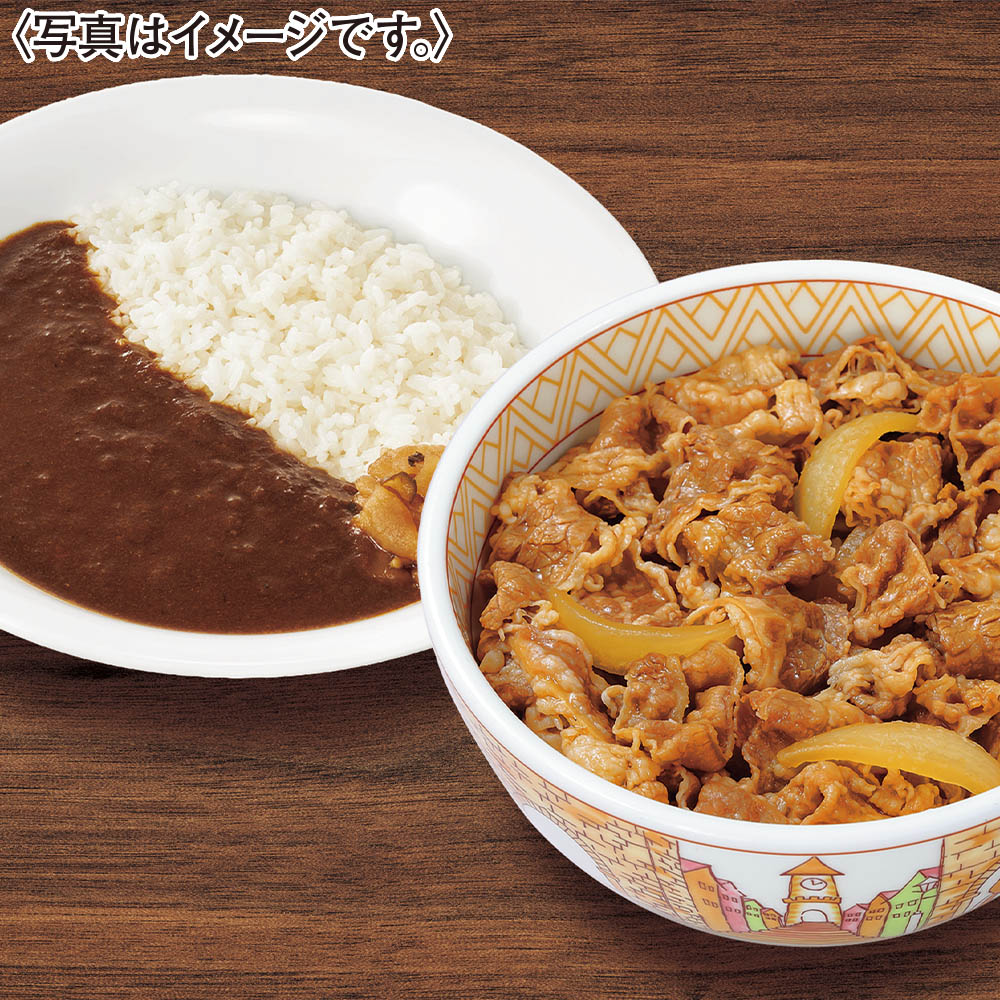 ＜すき家＞横濱カレー５食・牛丼の具５食セット