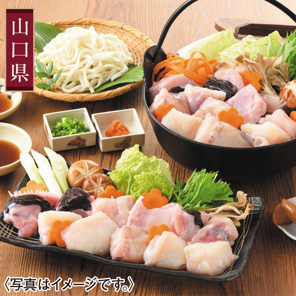 山口県産あんこう鍋・うどん付きセット（４人前）