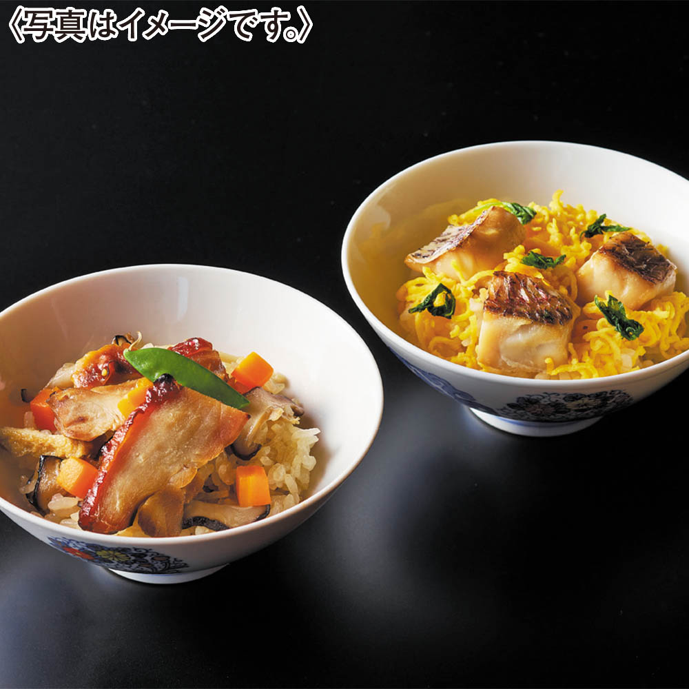 <京都吉兆>贅沢御飯 (鯛御飯・鶏肉御飯)