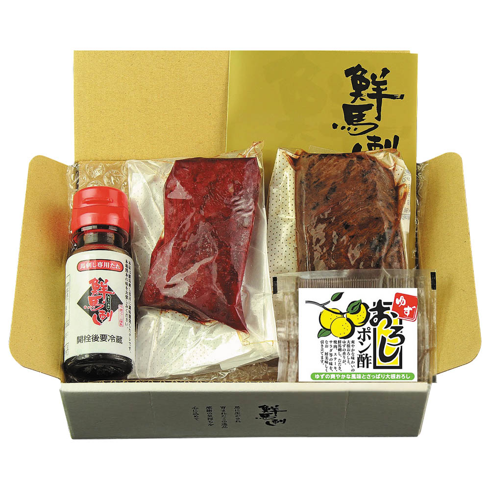 <千興ファーム>国産馬刺し 赤身タタキ