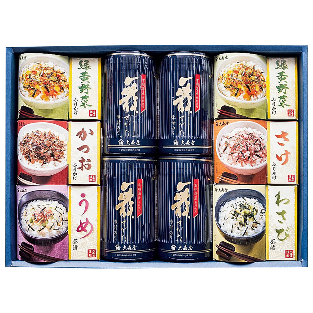 <大森屋>卓上のりふりかけ詰合せ