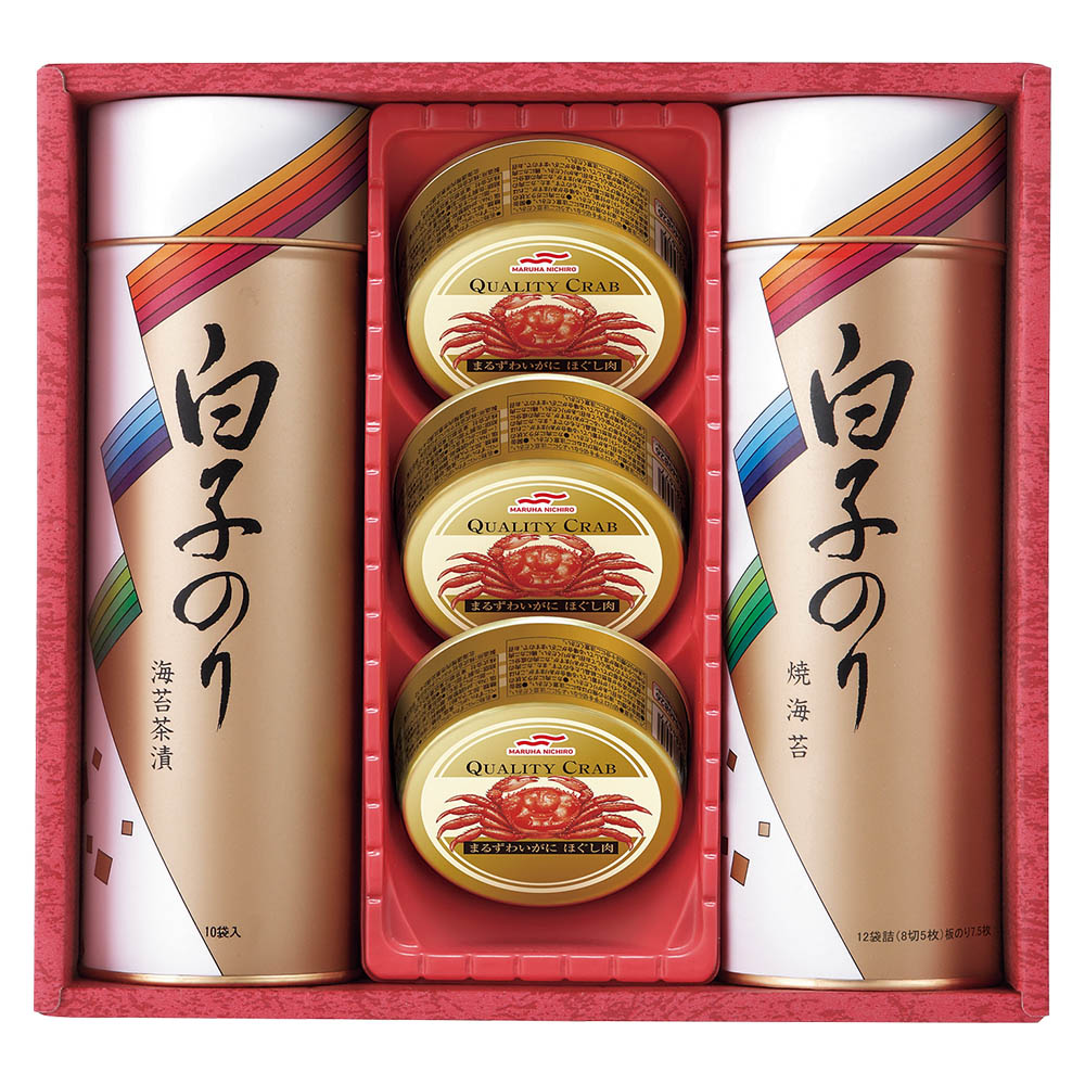 <白子>お茶漬け・焼のり・かに缶詰合せ