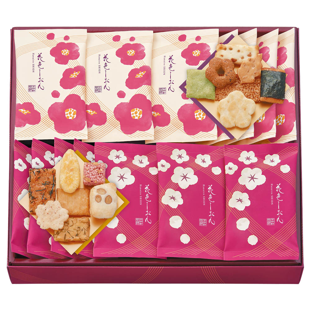 <中央軒煎餅>花色しおん 冬
