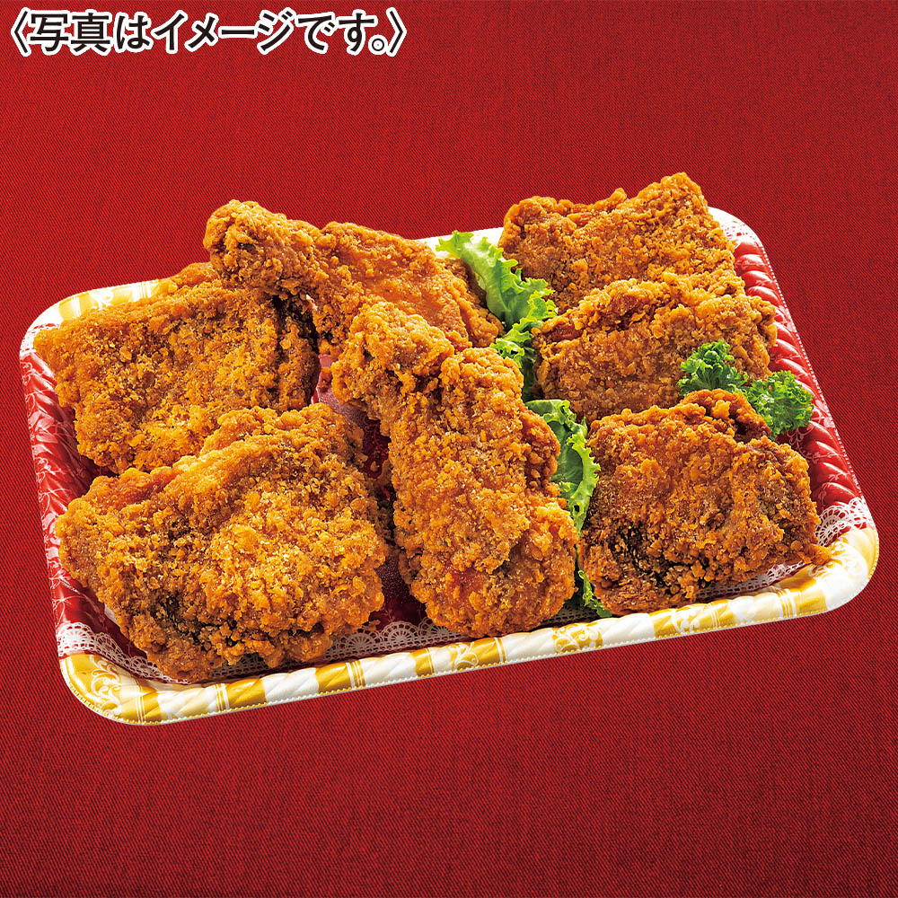 フライドチキンのクリスマスプレート