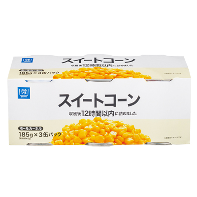ゆめイチ　スイートコーン　185ｇ×3缶パック