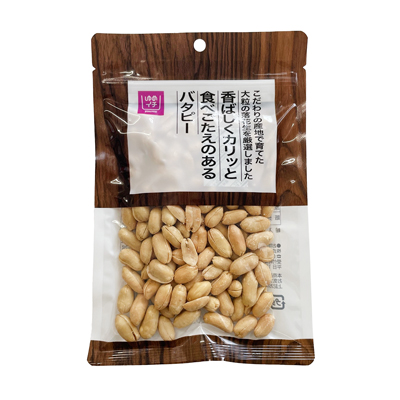 ゆめイチ　香ばしくカリッと食べごたえのあるバタピー　120g