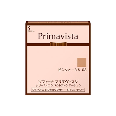 プリマヴィスタ クリーミィコンパクトファンデーション ピンクオークル03