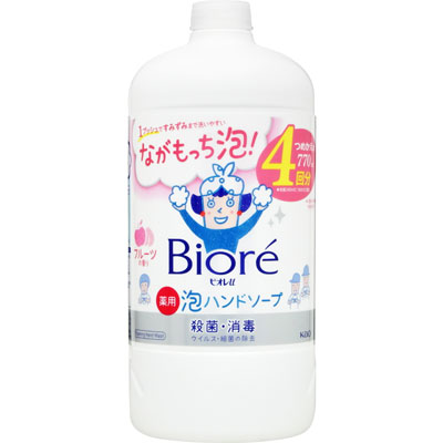 花王 ビオレu 泡ハンドソープフルーツの香り つめかえ用 770ml