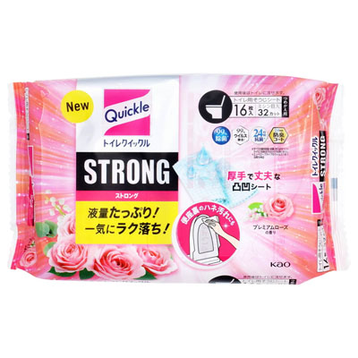 花王 トイレクイックル ストロング プレミアムローズの香り 詰め替え 16枚入