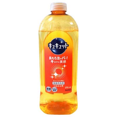 花王　キュキュット　オレンジの香り　つめかえ用　370ml