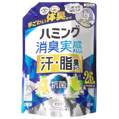 花王 ハミング消臭実感 汗・脂臭タイプ クリアシトラスの香り つめかえ用 930ml