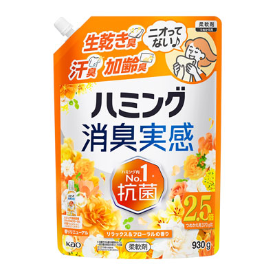 花王　ハミング消臭実感　リラックス＆フローラルの香り　つめかえ用　930g