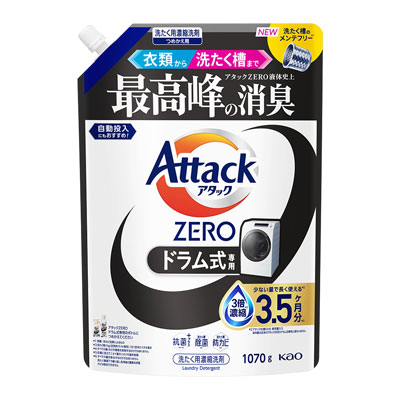 花王　アタックZERO　ドラム式専用　つめかえ用　1070ｇ