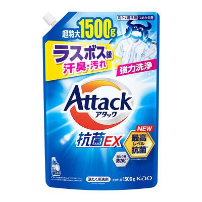 花王　アタック抗菌EX　つめかえ用　1500g