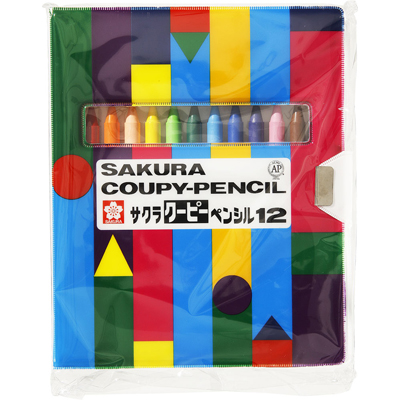 サクラクレパス　クーピーペンシル　12色　ソフトケース