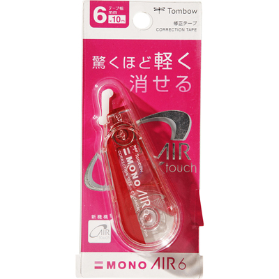 トンボ鉛筆 修正テープ モノエアー 6mm ピンク CT-CA6C80