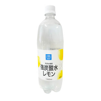 ゆめイチ　強炭酸水　レモン　1000ml