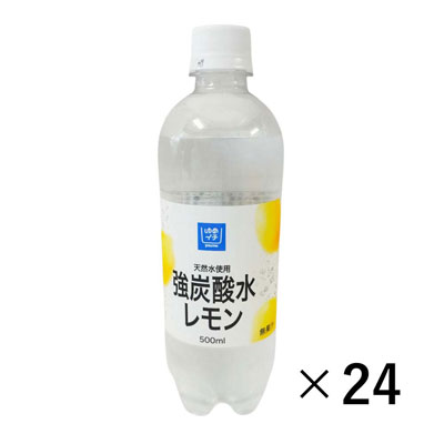 ゆめイチ　強炭酸水　レモン　500ml×24本