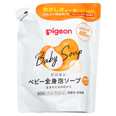 ピジョン ベビー全身泡ソープ しっとり 詰めかえ用 400ml