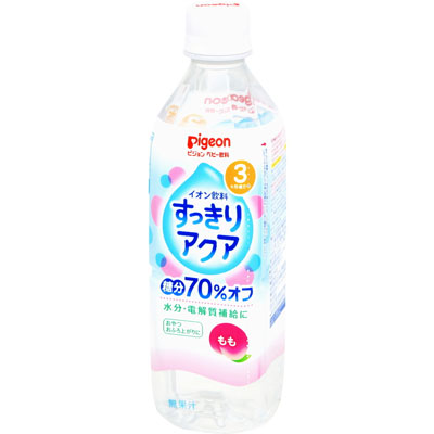 ピジョン ベビー飲料 イオン飲料すっきりアクア もも 500ml