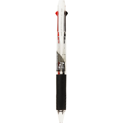 三菱鉛筆 ジェットストリーム 2色ボールペン 透明 0.7mm