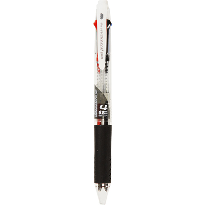 三菱鉛筆 ジェットストリーム 4色ボールペン 0.7mm 透明
