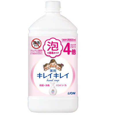 ライオン キレイキレイ 薬用泡ハンドソープ シトラスフルーティの香り つめかえ用特大サイズ 800ml