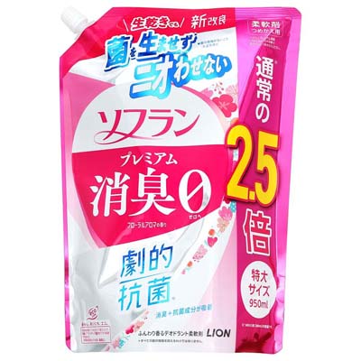 ライオン ソフラン プレミアム消臭 フローラルアロマの香り つめかえ用特大 950ml