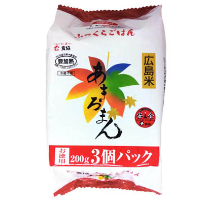 食協 無菌パック米飯 広島米 あきろまん 200g×3個パック