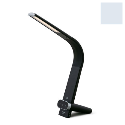 【送料込み】アイリス LEDデスクライトQi充電シリーズ 縦置きタイプ 調光・調色 ブラック LDL-QLDL-B