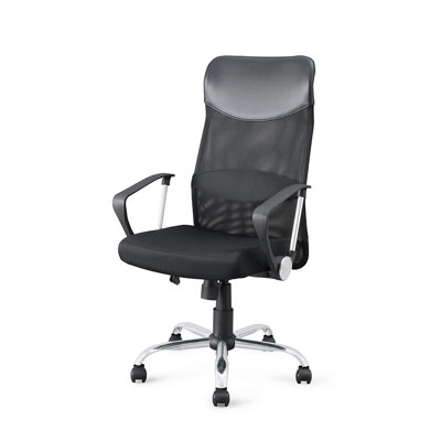 【送料込み】アイリス メッシュバックチェアハイバック<ブラック> OFC-MBH