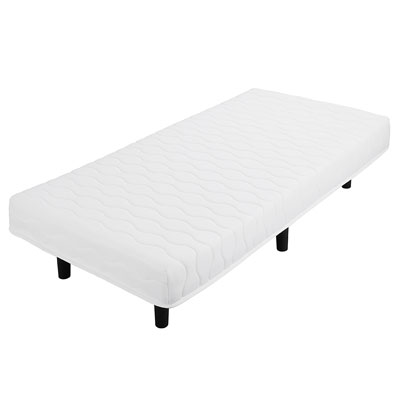 【送料込み】脚付きポケットコイルマットレスＳ＜ホワイト＞　PAM-S