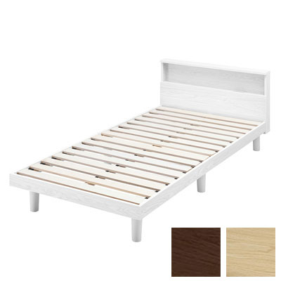 【送料込み】アイリス すのこベッドS <ホワイト> SNB-S