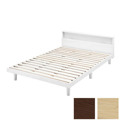 【送料込み】アイリス すのこベッドD <ホワイト> SNB-D