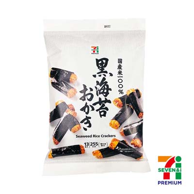 セブンプレミアム 国産米100%黒海苔おかき 13本入