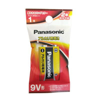 パナソニック アルカリ乾電池 9V形1本