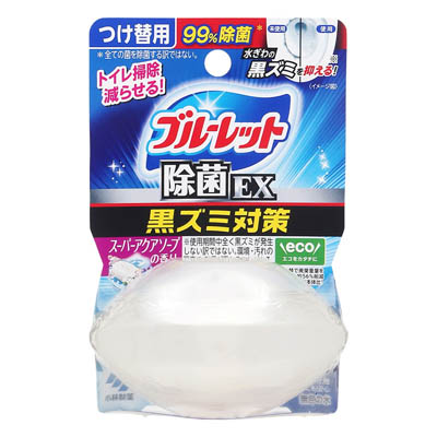 小林製薬　ブルーレット　除菌EX　スーパーアクアソープの香り　つけ替用　67ml