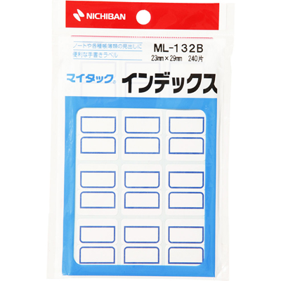 ニチバン マイタックラベル インデックス ML-132B 青