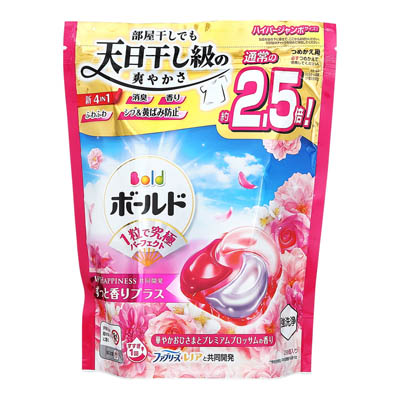 P&G　ボールド　ジェルボール　華やかおひさまとプレミアムブロッサムの香り　つめかえ用　28個入