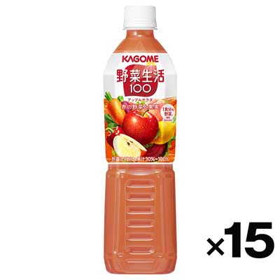【ケース販売】カゴメ　野菜生活100　アップルサラダ　720ｍｌ×15本
