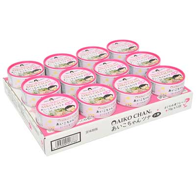 【ケース販売】伊藤食品 あいこちゃんツナ水煮フレーク 70g×12缶