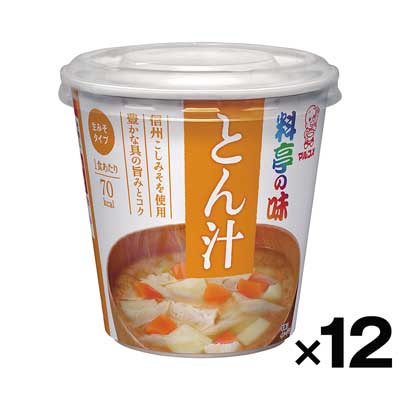 【ケース販売】マルコメ 料亭の味 とん汁 1食×12個