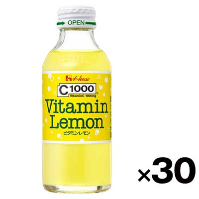 【ケース販売】ハウス食品 C1000 ビタミンレモン 140ml×30本