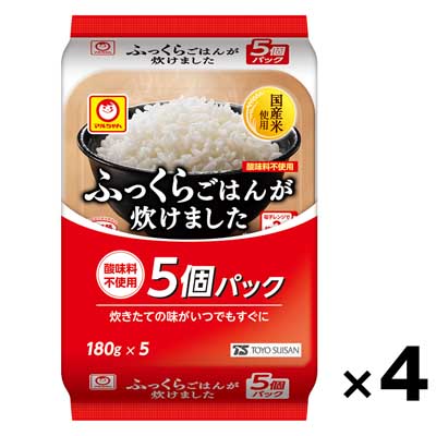 【ケース販売】東洋水産 マルちゃんふっくらごはんが炊けました 5食(900g)×4個