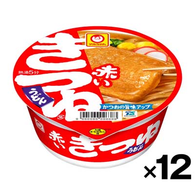 【ケース販売】東洋水産 マルちゃん 赤いきつね 96g×12個